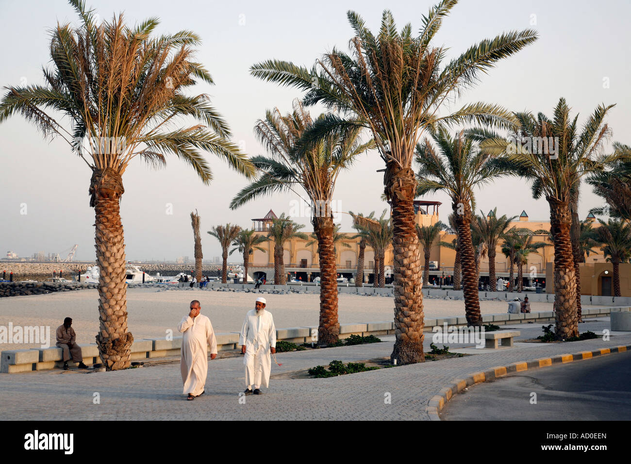 Promenade du Golfe Koweït Kuwait Banque D'Images