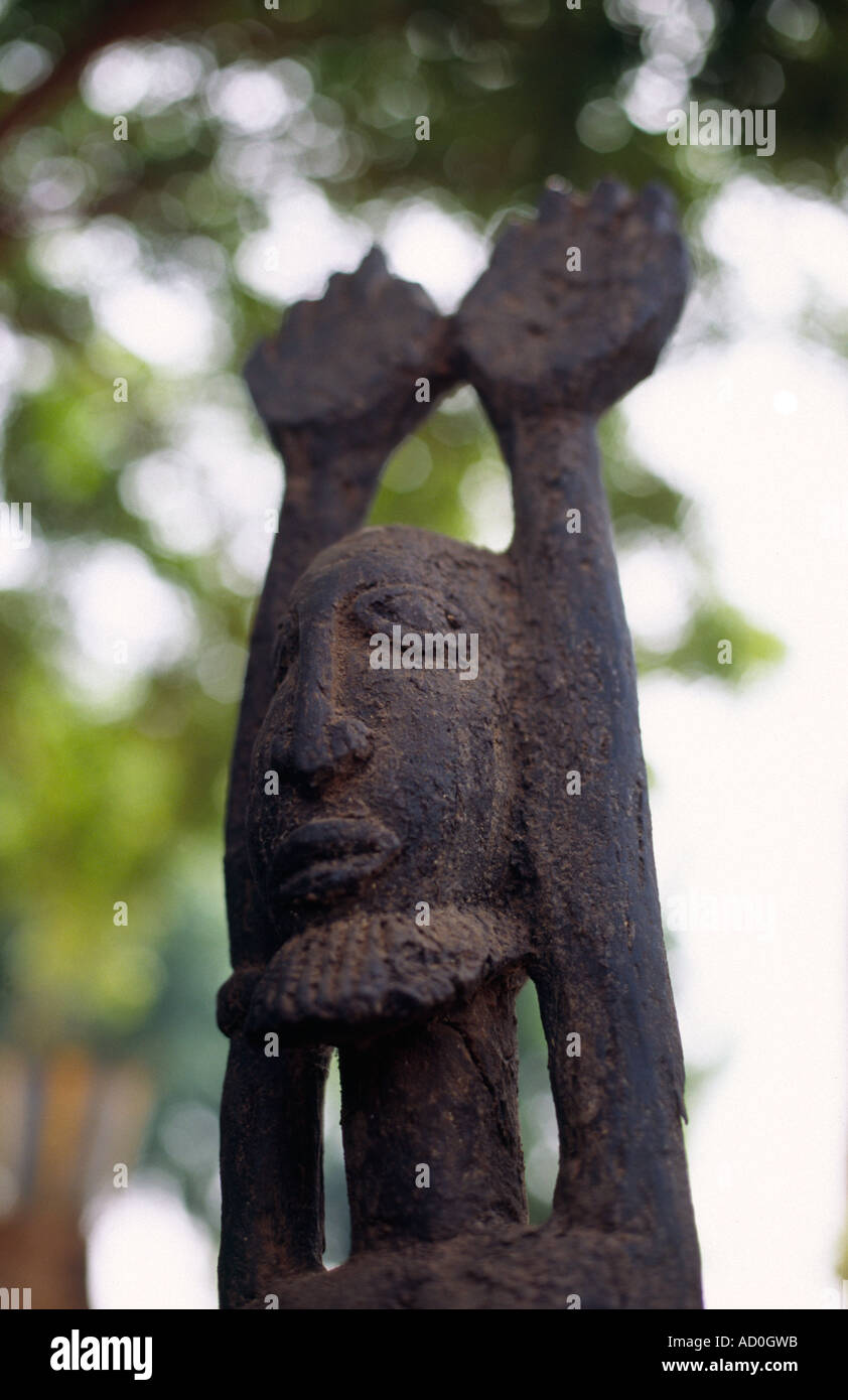 Sculpture Dogon - Bandiagara, MALI, Pays Dogon Banque D'Images