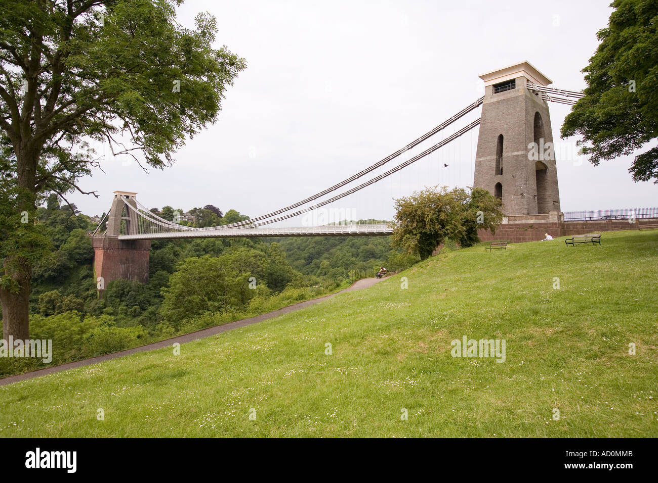 Angleterre Bristol Brunels Clifton Suspension Bridge sur l'Avon Gorge Banque D'Images