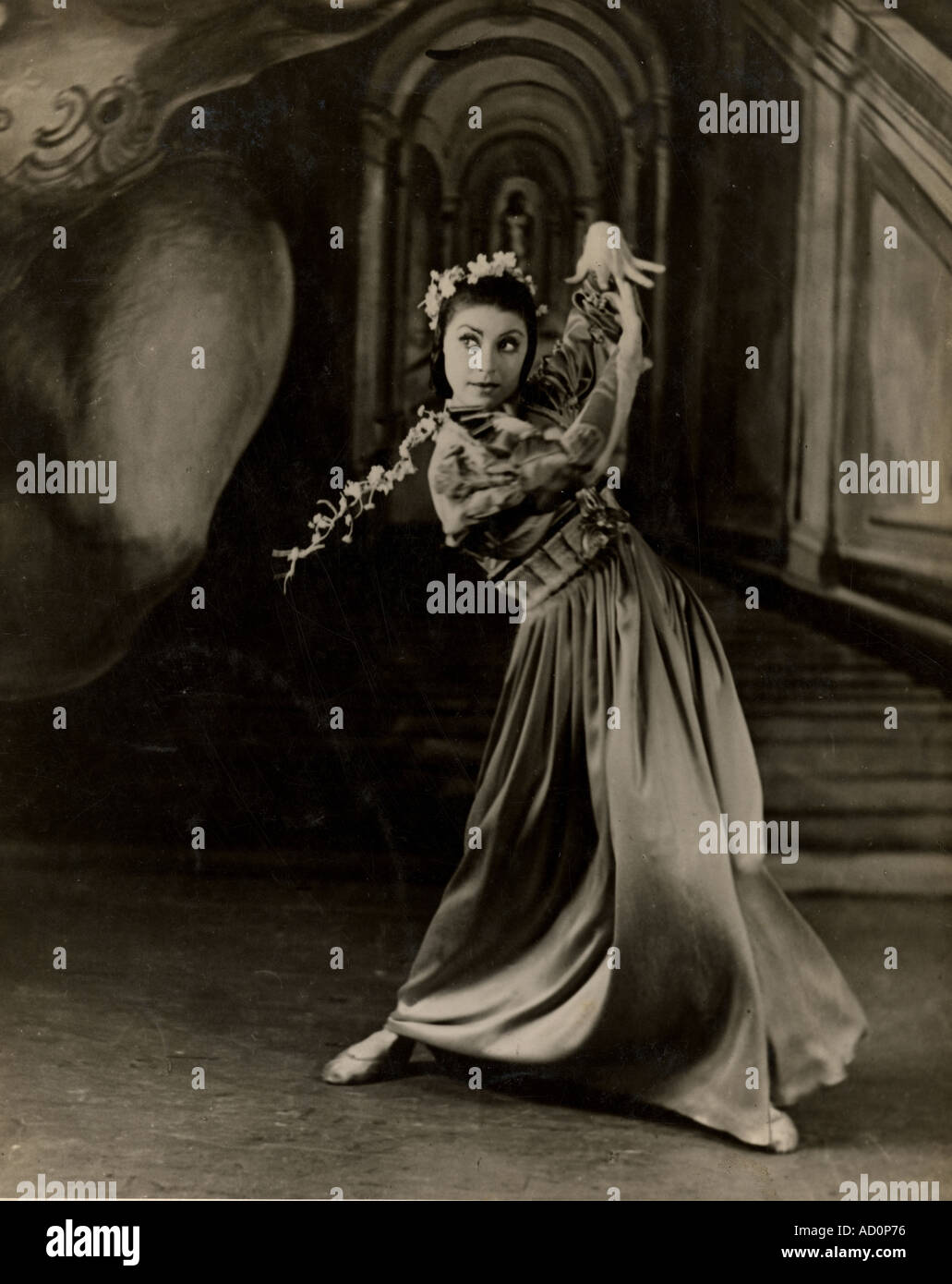 Margot Fonteyn comme Ophélie. Photo par Gordon Anthony. Londres, Angleterre, 1942. Banque D'Images