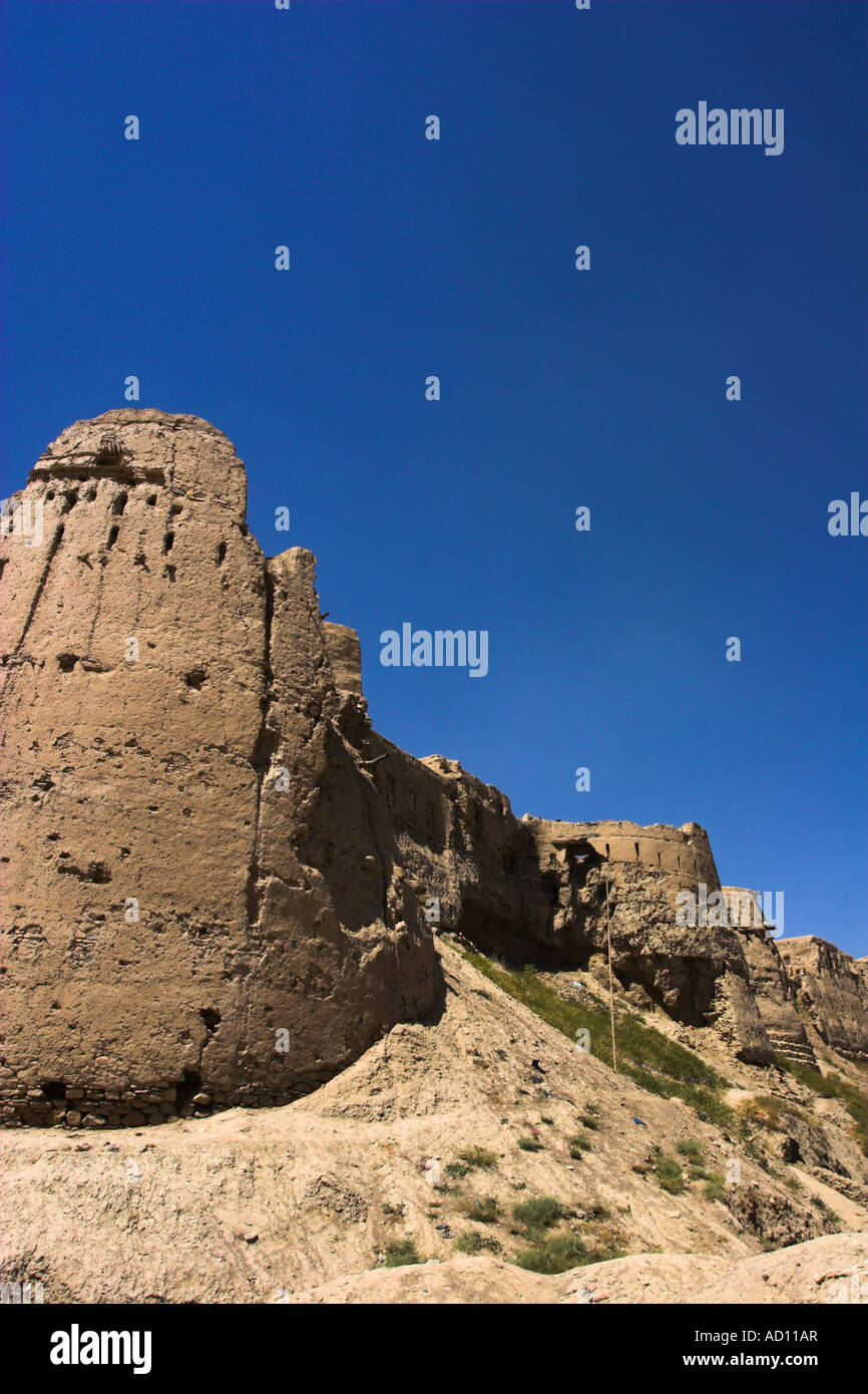 L'Afghanistan, Ghazni, anciens murs de la Citadelle Banque D'Images