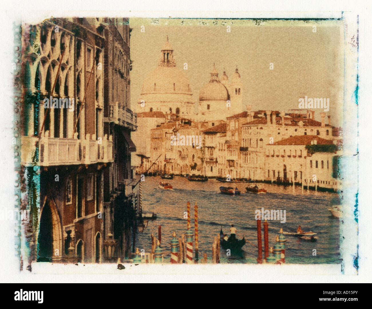 Santa Maria della Salute, Grand Canal, Venise, Italie Banque D'Images