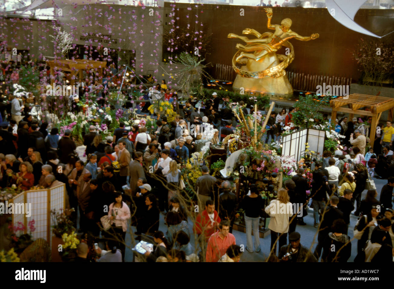 Flower Show Rockefeller Center de Manhattan New York City New York USA Banque D'Images