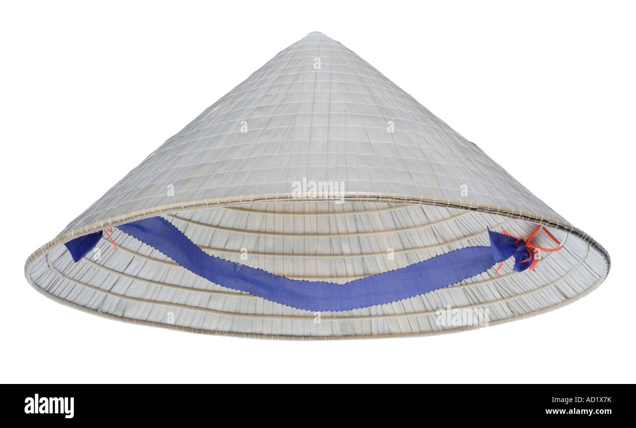 Coolie hat asiatique ou conique Banque D'Images
