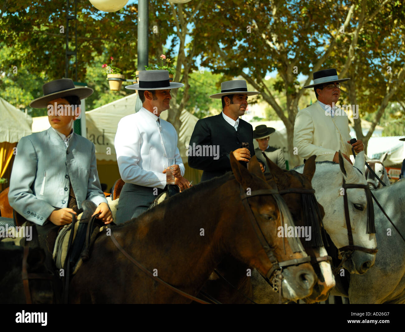Des scènes du festival de San Miiguel dans Arco de la Frontera, Andalousie, Espagne Banque D'Images