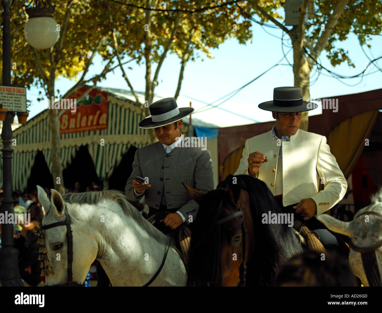 Des scènes du festival de San Miiguel dans Arco de la Frontera, Andalousie, Espagne Banque D'Images