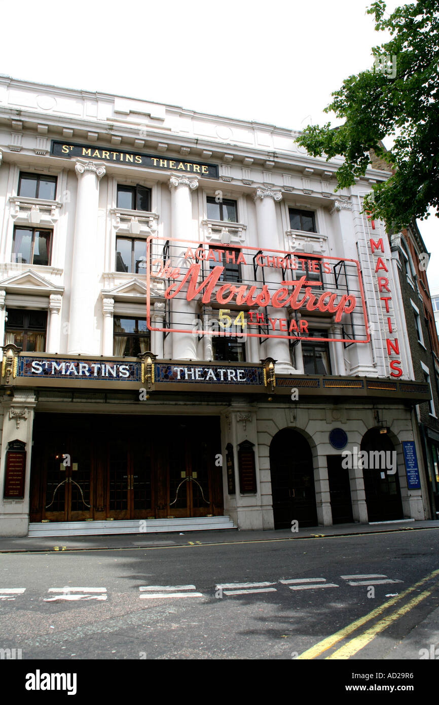 La souricière, à un théâtre du West End à Londres, en Angleterre Banque D'Images