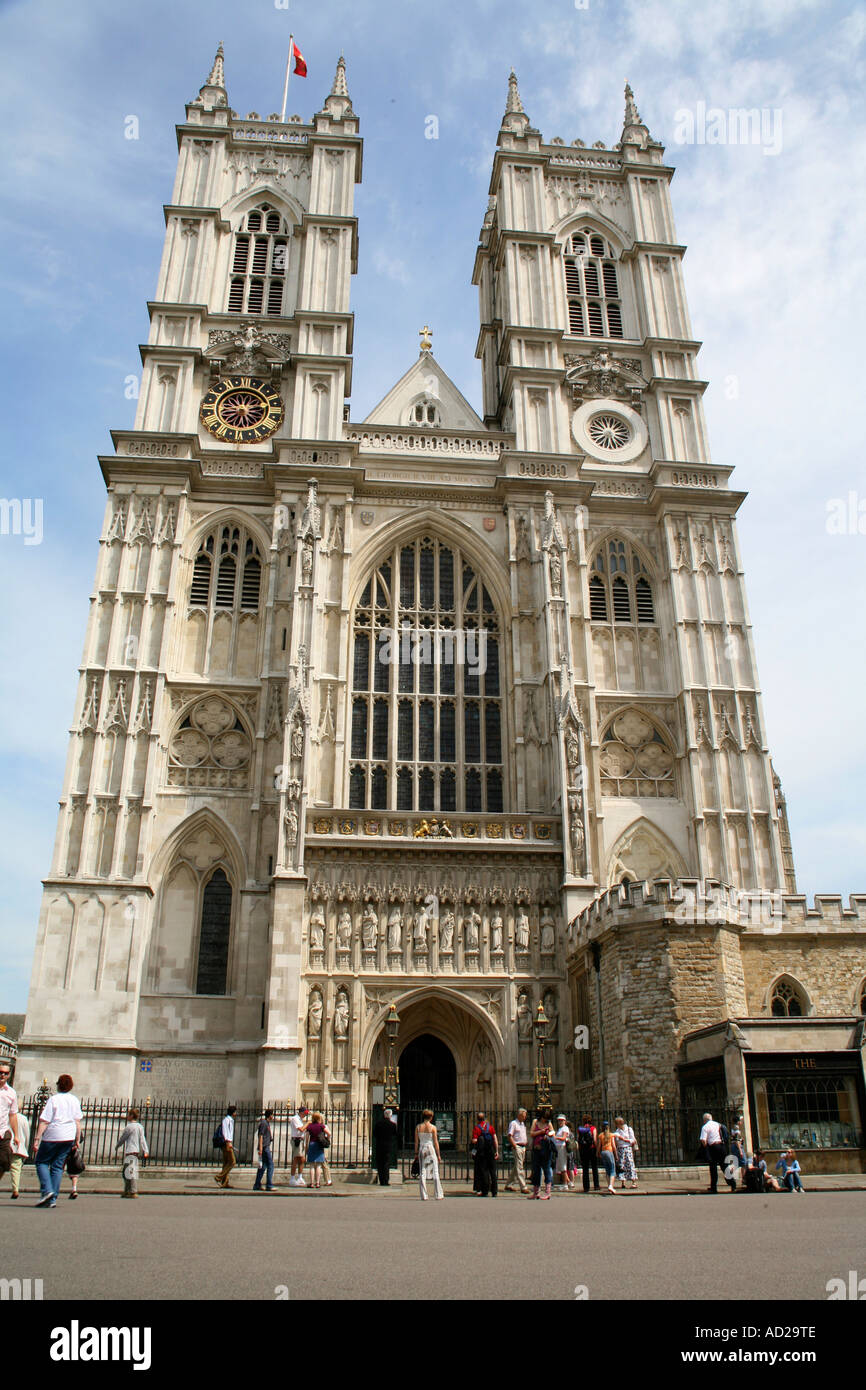Voir l'abbaye de Westminster, Londres, Angleterre Banque D'Images