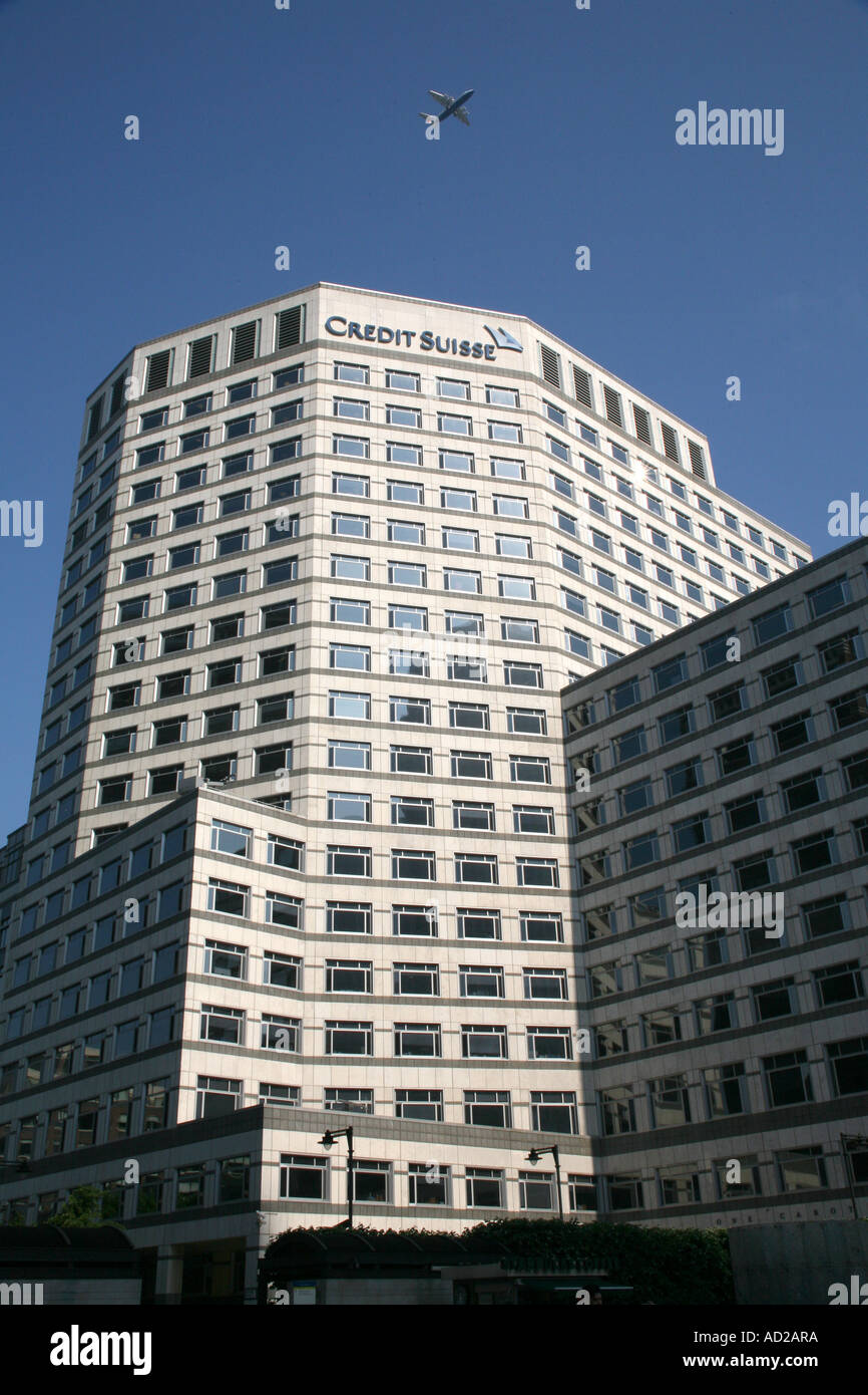 Credit Suisse, Canary Wharf, London England Banque D'Images