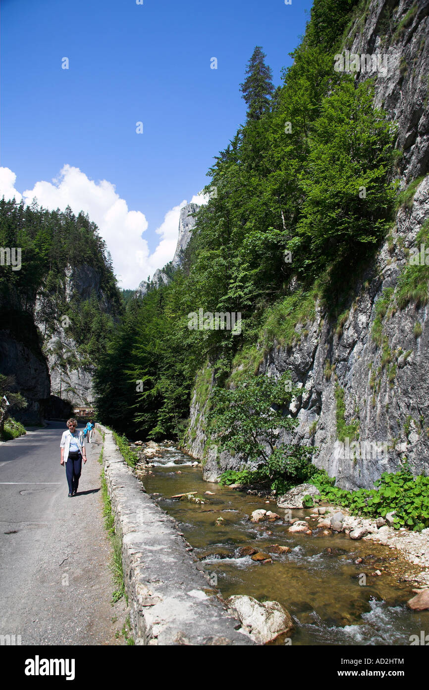Balades touristiques dans les gorges de Bicaz, les gorges du Bicaz, Moldavie, Roumanie Hasmas Banque D'Images