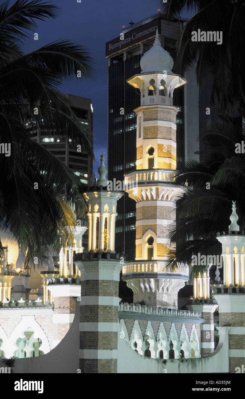 La Malaisie Kuala Lumpur Masjid Jamek mosquée de vendredi Banque D'Images
