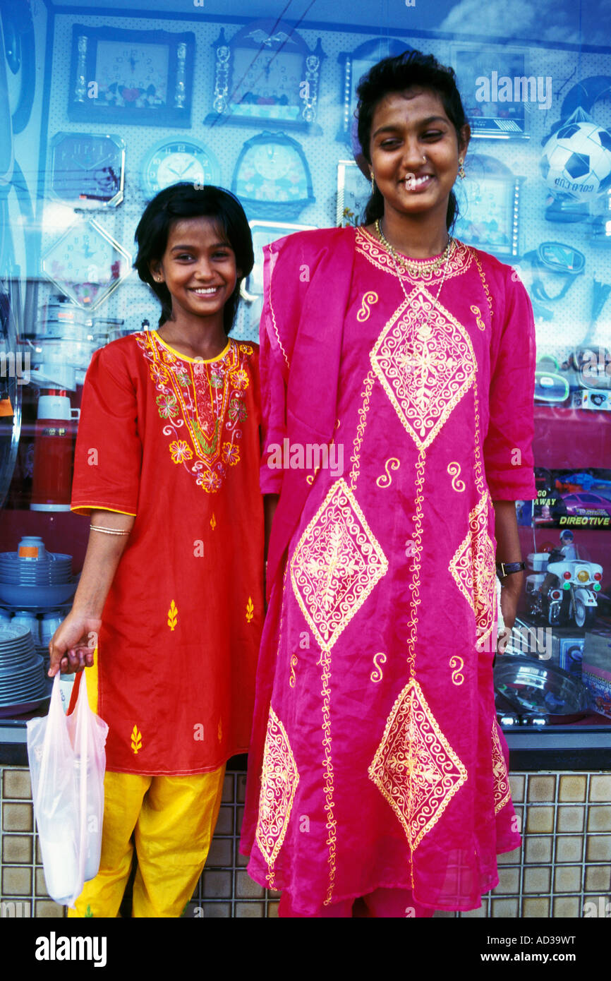 Les femmes indiennes à Nadi, Fidji Banque D'Images