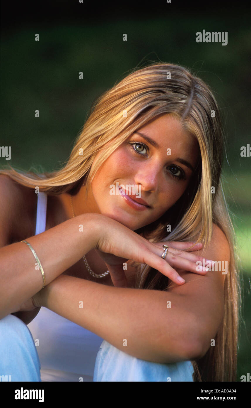 Portrait de jeune femme suédoise Banque D'Images