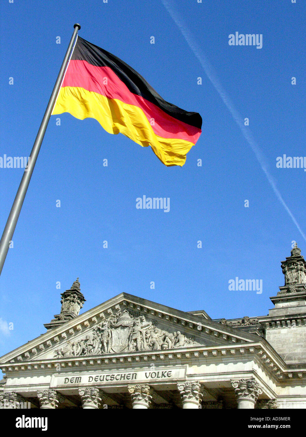 Le bâtiment du Reichstag Berlin Allemagne Europe Banque D'Images