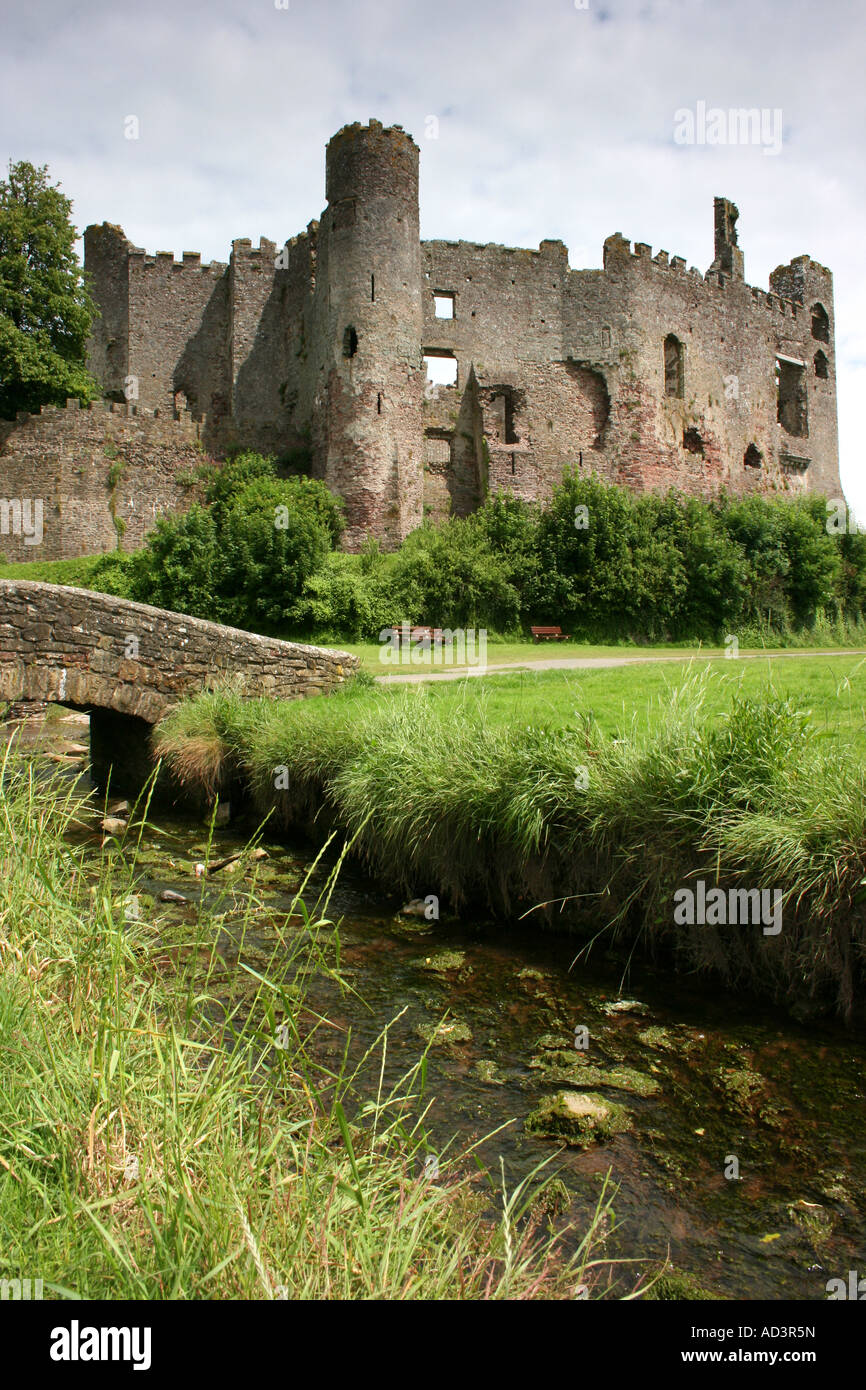 Laugharne Castle, Pembrokeshire, Pays de Galles du Sud Banque D'Images