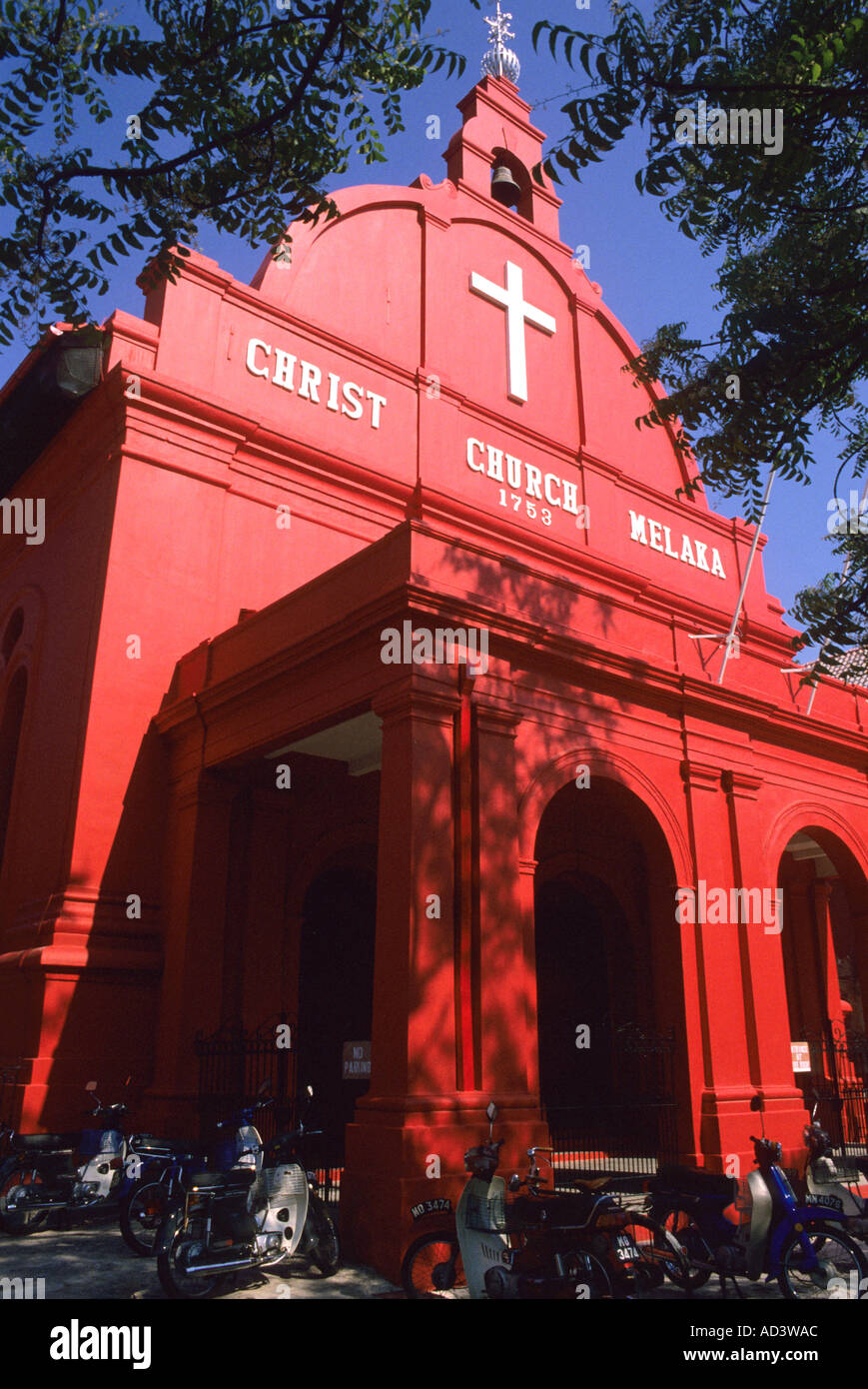 Christ Church à Melaka en Malaisie Banque D'Images
