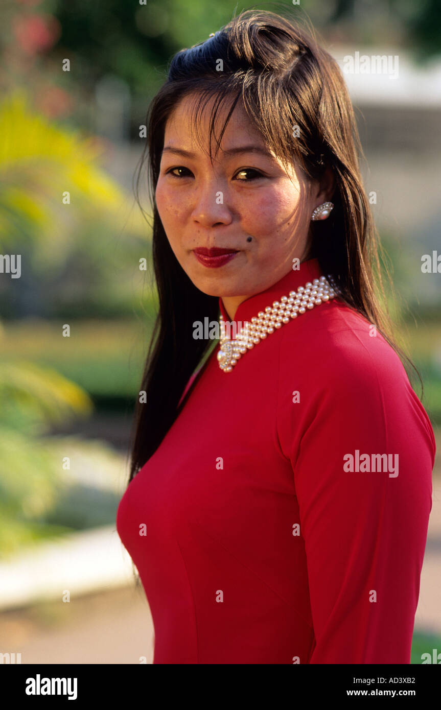 Portrait d'une vietnamienne Banque D'Images