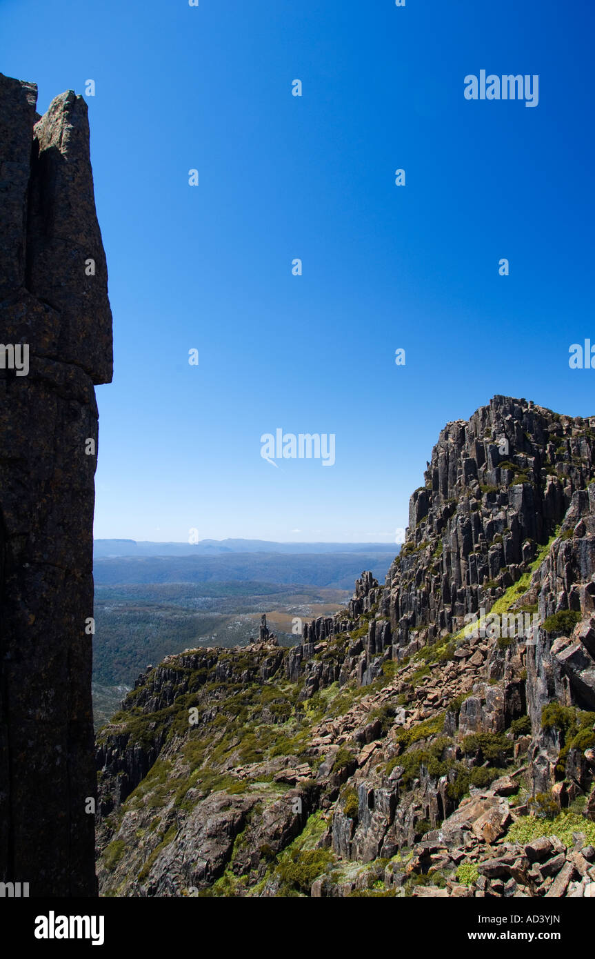 L'Australie Tasmanie Cradle Mountain Lake St Clair National Park Overland Track Banque D'Images