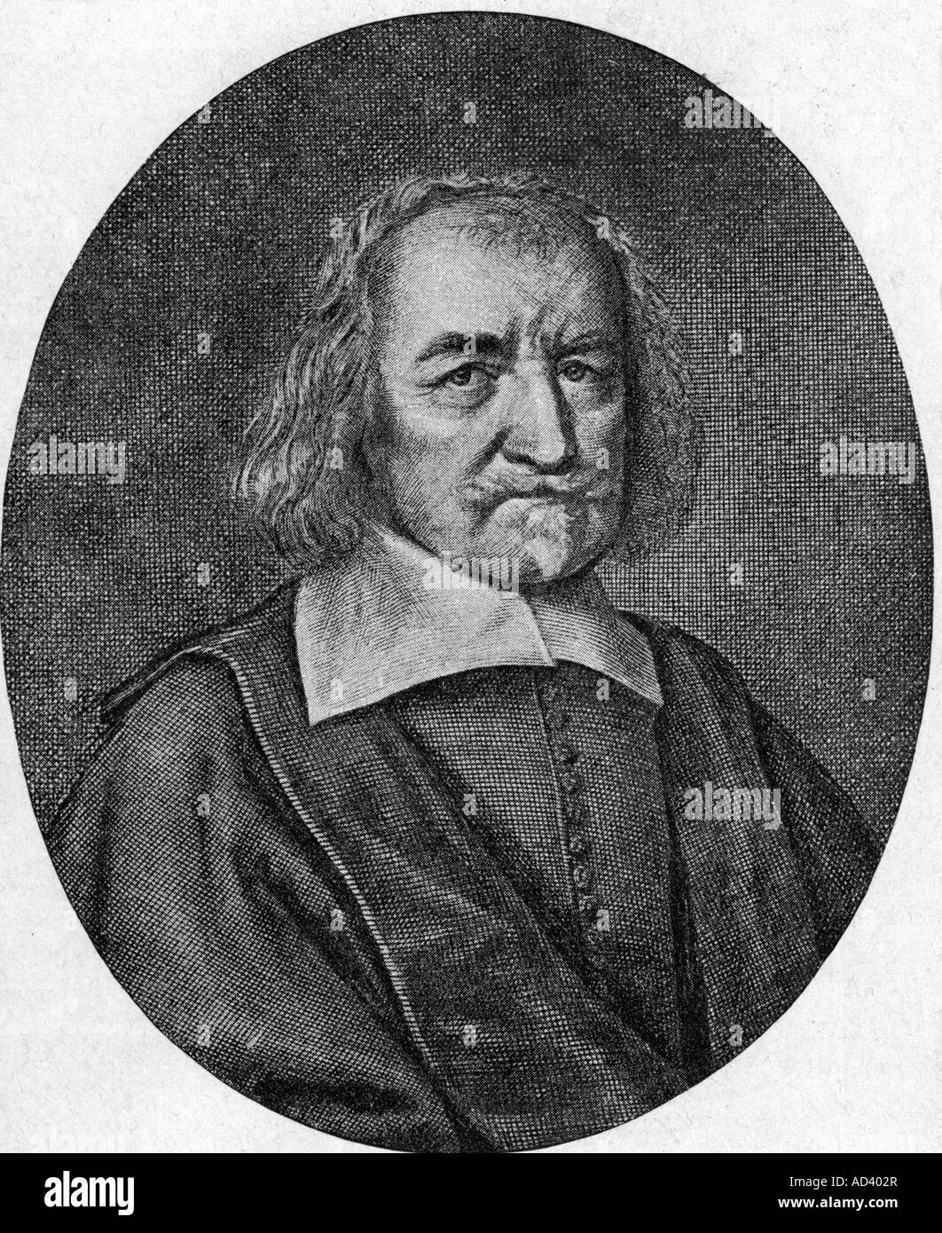 Hobbes, Thomas, 5.4.1588 - 4.12.1679, philosophe britannique, portrait, gravure originale après gravure sur cuivre par William Faithorne, 19e siècle, l'artiste n'a pas d'auteur pour être effacé Banque D'Images