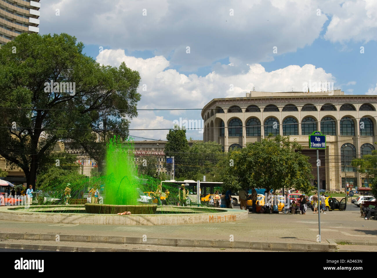 Lieu du 21 décembre 1989, Bucarest, Roumanie Banque D'Images