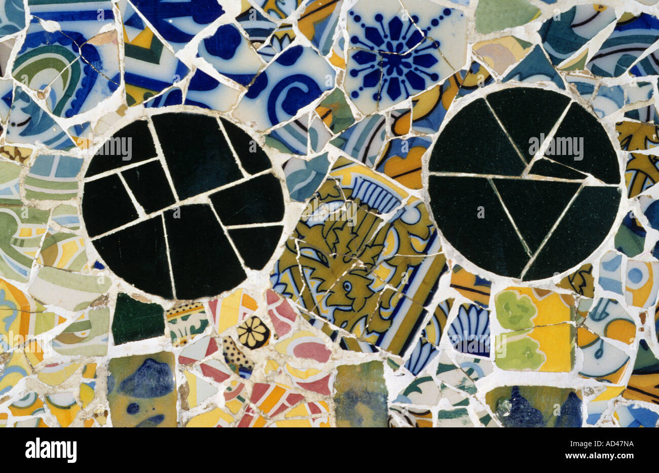 Barcelona design mosaïque détail Banque D'Images