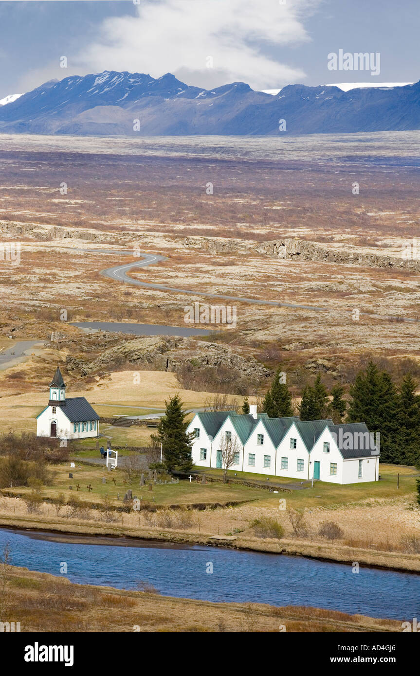 Pingvellir National Park l'Islande Banque D'Images