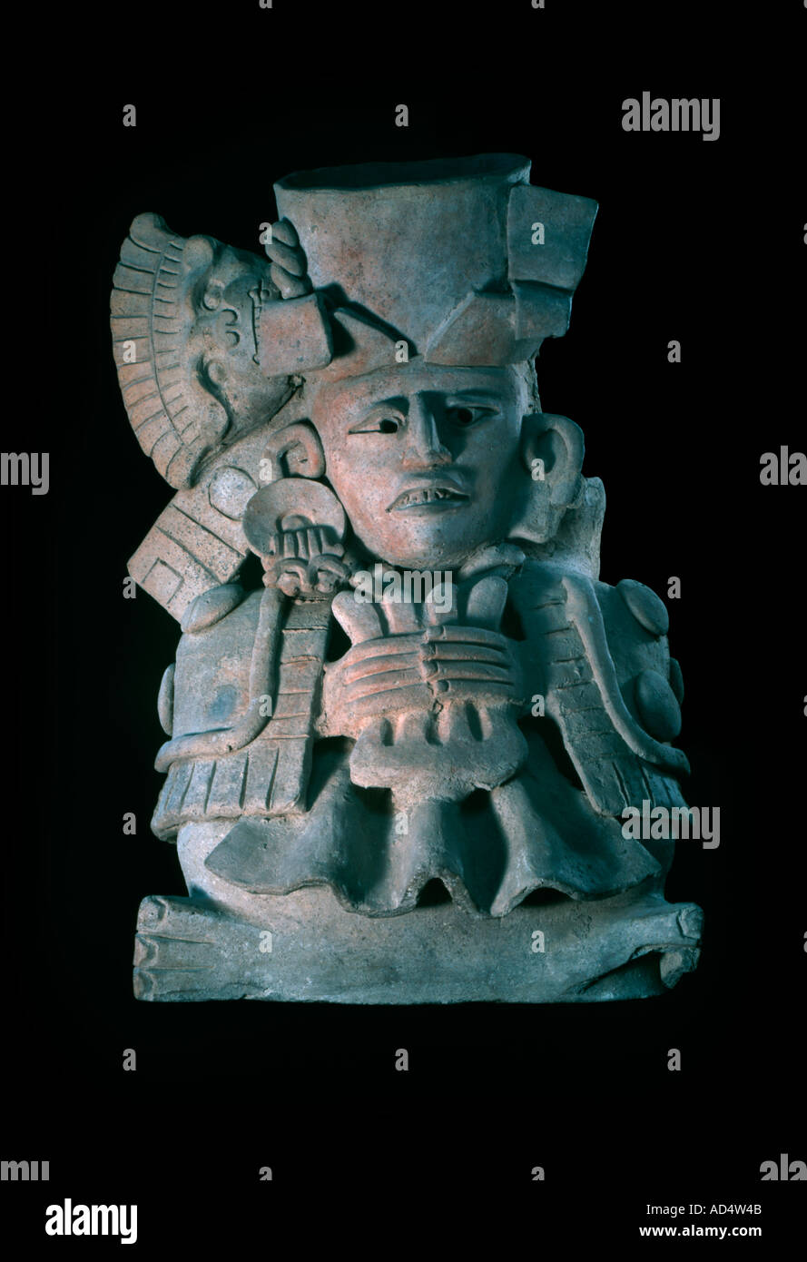 Mexique Oaxaca Zapotèques artefact urne funéraire d'une tombe construite en 600 AD 800 Banque D'Images