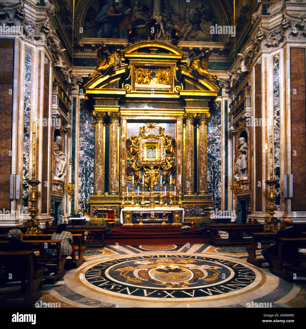Rome Italie Santa Maria Maggiore Cappella Paolina 1611 pour le Pape Paul V Borghese Banque D'Images