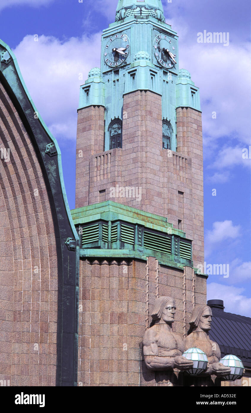 La gare d'HELSINKI HELSINKI FINLANDE Eliel Saarinen ARCH Banque D'Images