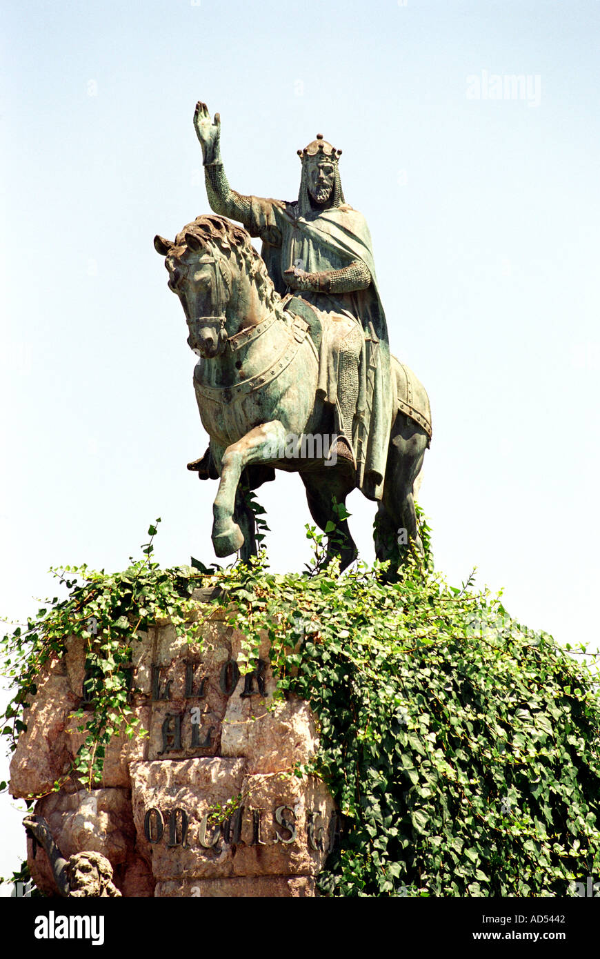 Statue du Roi Jaime II en centre ville Palma Majorque Banque D'Images