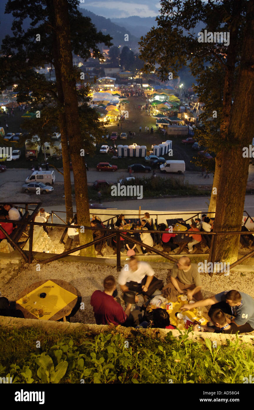Fanfares balkaniques Guca Festival de musique / Serbie 2005 Banque D'Images