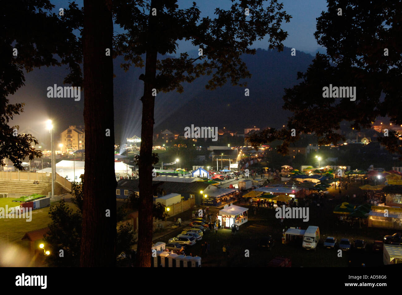 Fanfares balkaniques Guca Festival de musique / Serbie 2005 Banque D'Images