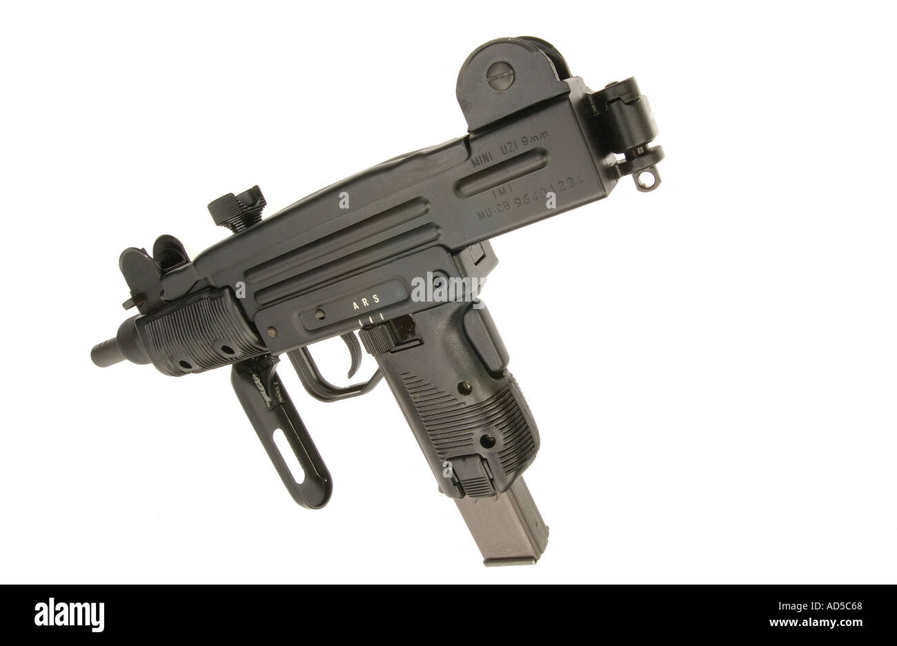UZI 9mm machine gun Isreali arme automatique Banque D'Images