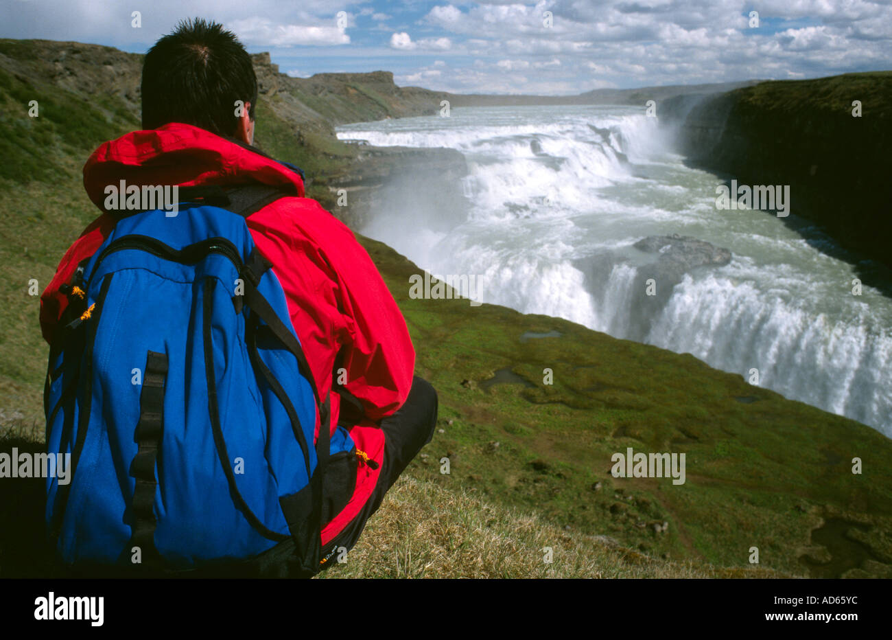 Carl M. Galvin Vtt en Islande Banque D'Images