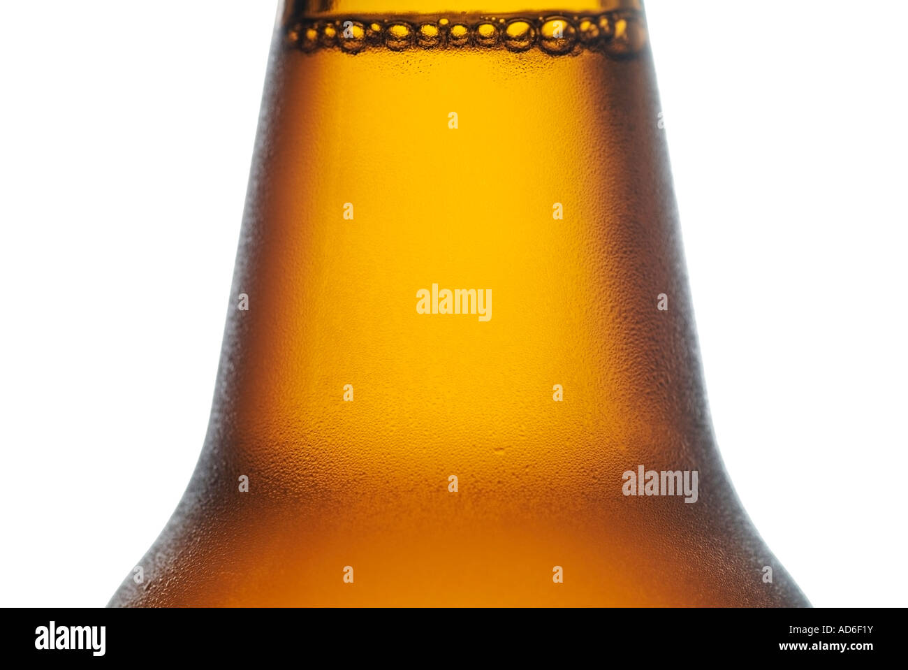 Bouteille de bière boisson alcoolisée froide Close Up Banque D'Images