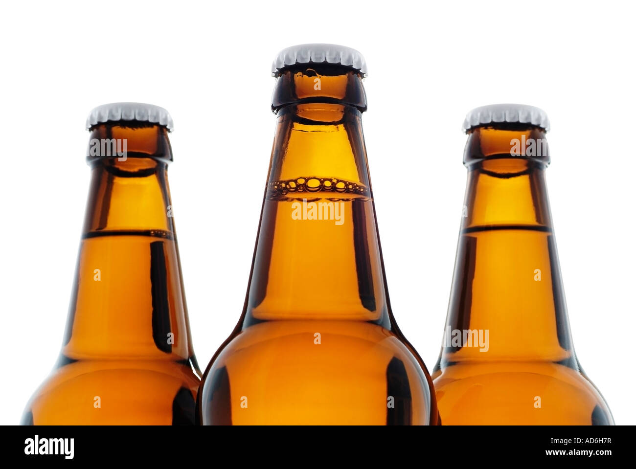 Les bouteilles de bière Close-up Banque D'Images
