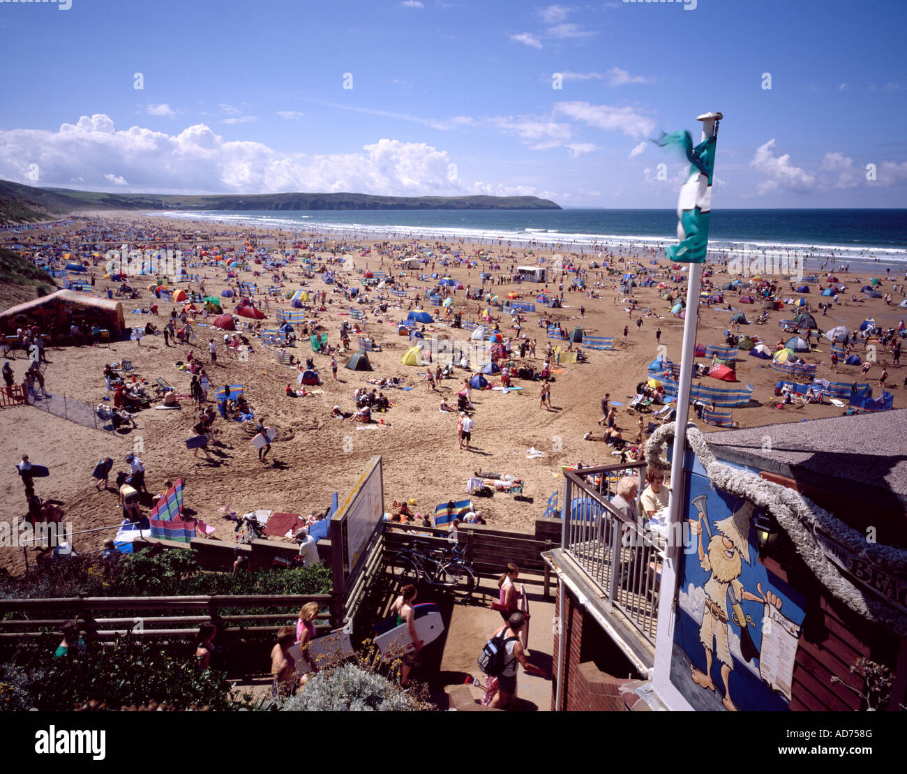 Plage de Woolacombe North Devon, England, UK. Banque D'Images