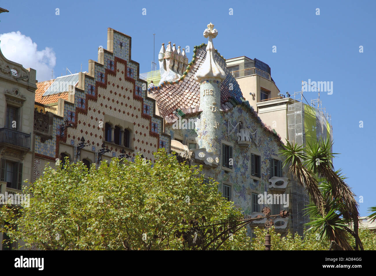 Musée de la Casa Batlló de Gaudí Passeig de Grácia Barça Barcelone Catalogne Catalogne Catalogne Costa Brava España Espagne Europe Banque D'Images