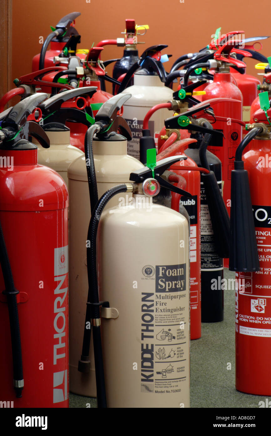 Les extincteurs Banque D'Images
