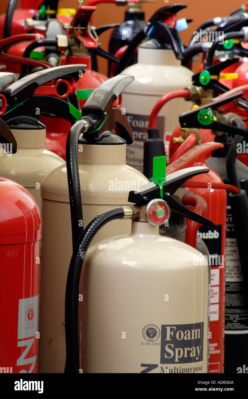 Les extincteurs Banque D'Images
