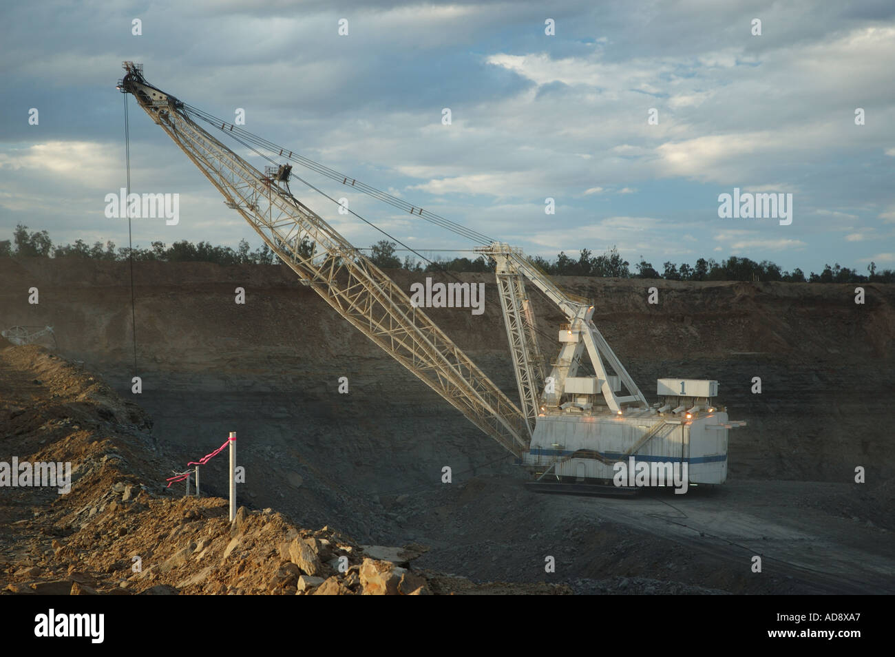 L'équipement lourd d'extraction Central Queensland dsca 3956 Banque D'Images