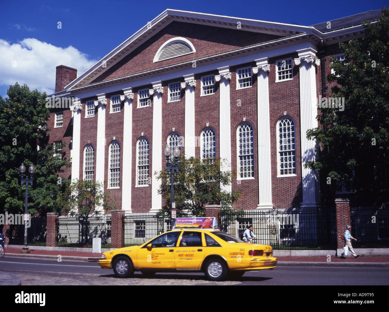 L'Université de Harvard Harvard Square Boston Cambridge Massachusetts USA Banque D'Images