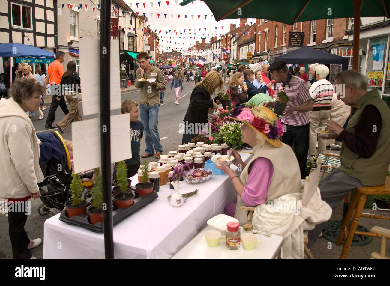 ALCESTER CARNIVAL,STEET JUSTE. Banque D'Images