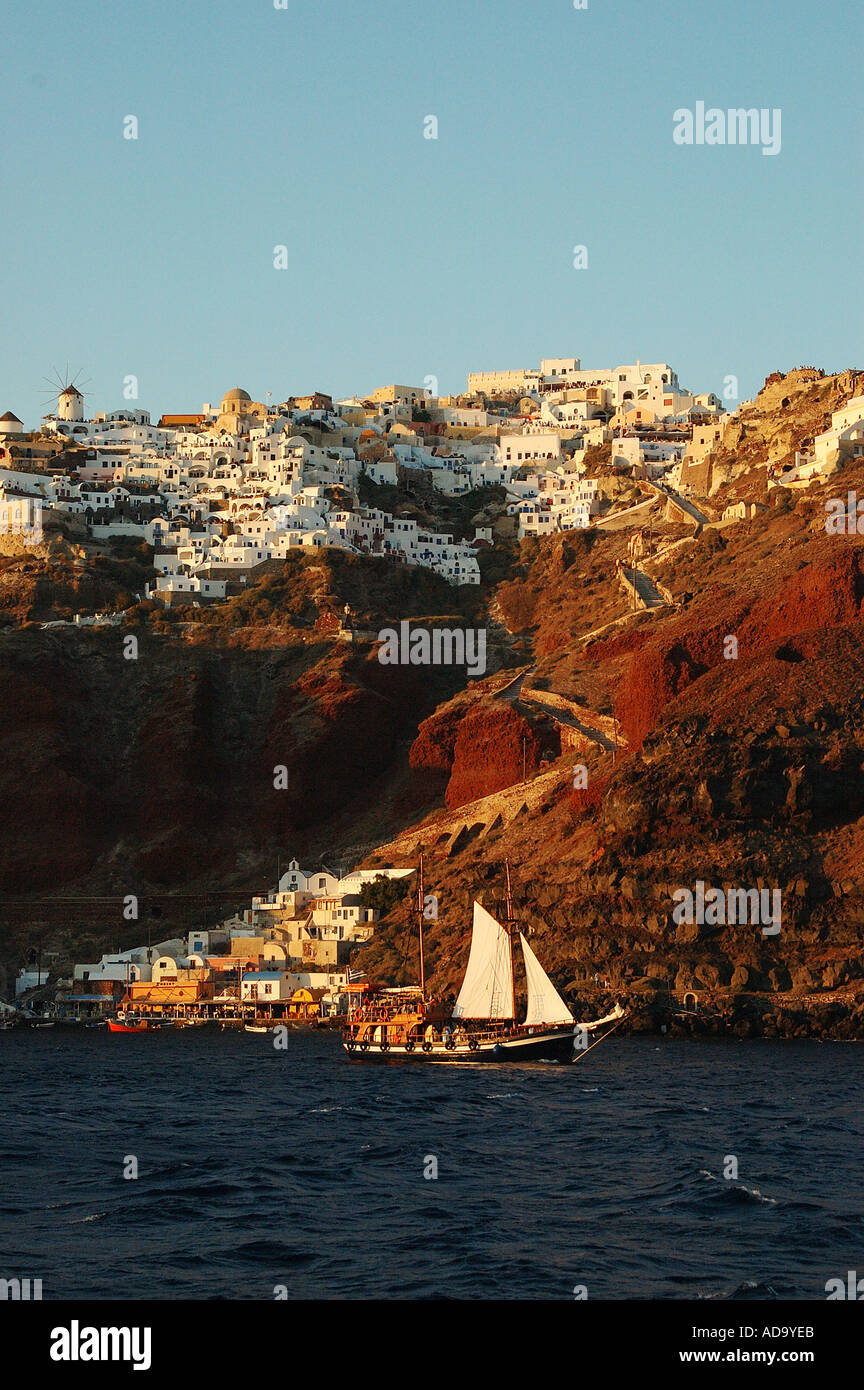 Santorin oea Banque D'Images