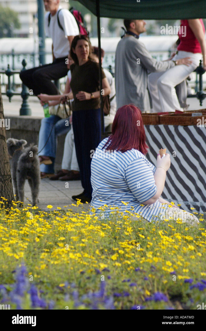 Grande Femme Budapest Hongrie Banque D'Images