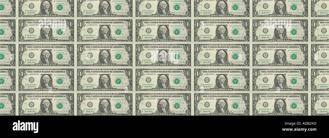 Billets d’un dollar Banque D'Images