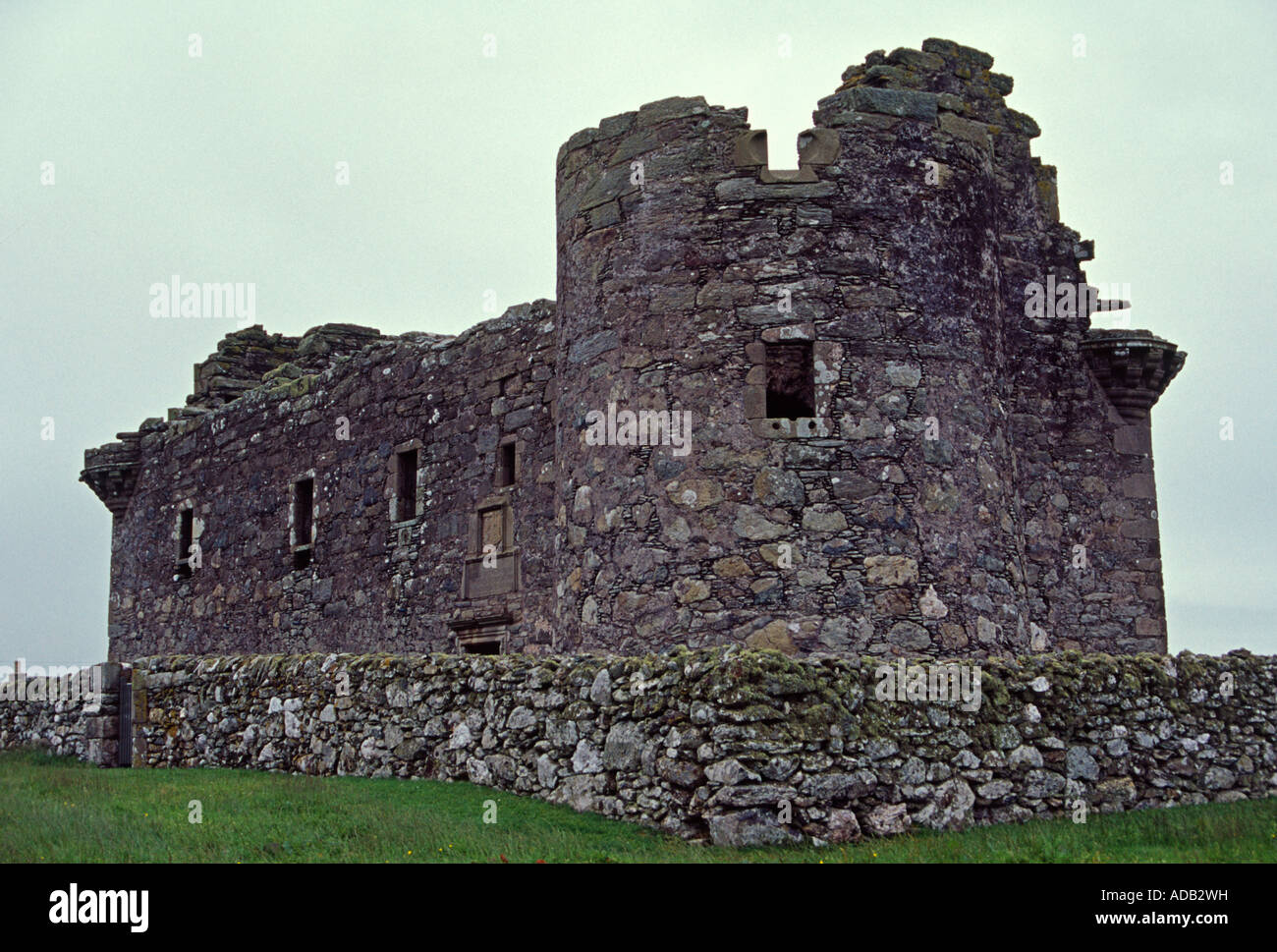 Le château de l'île de unst shetland ecosse uk go Banque D'Images