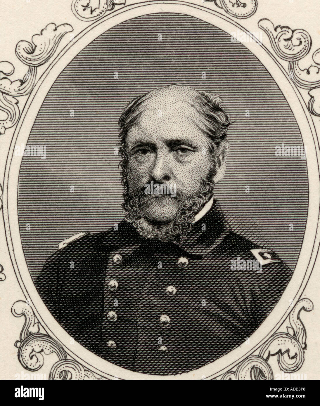 John Ancrum Winslow, 1811 - 1873. Commandant naval de l'Union pendant la guerre civile américaine. Contre-amiral dans la marine des États-Unis Banque D'Images