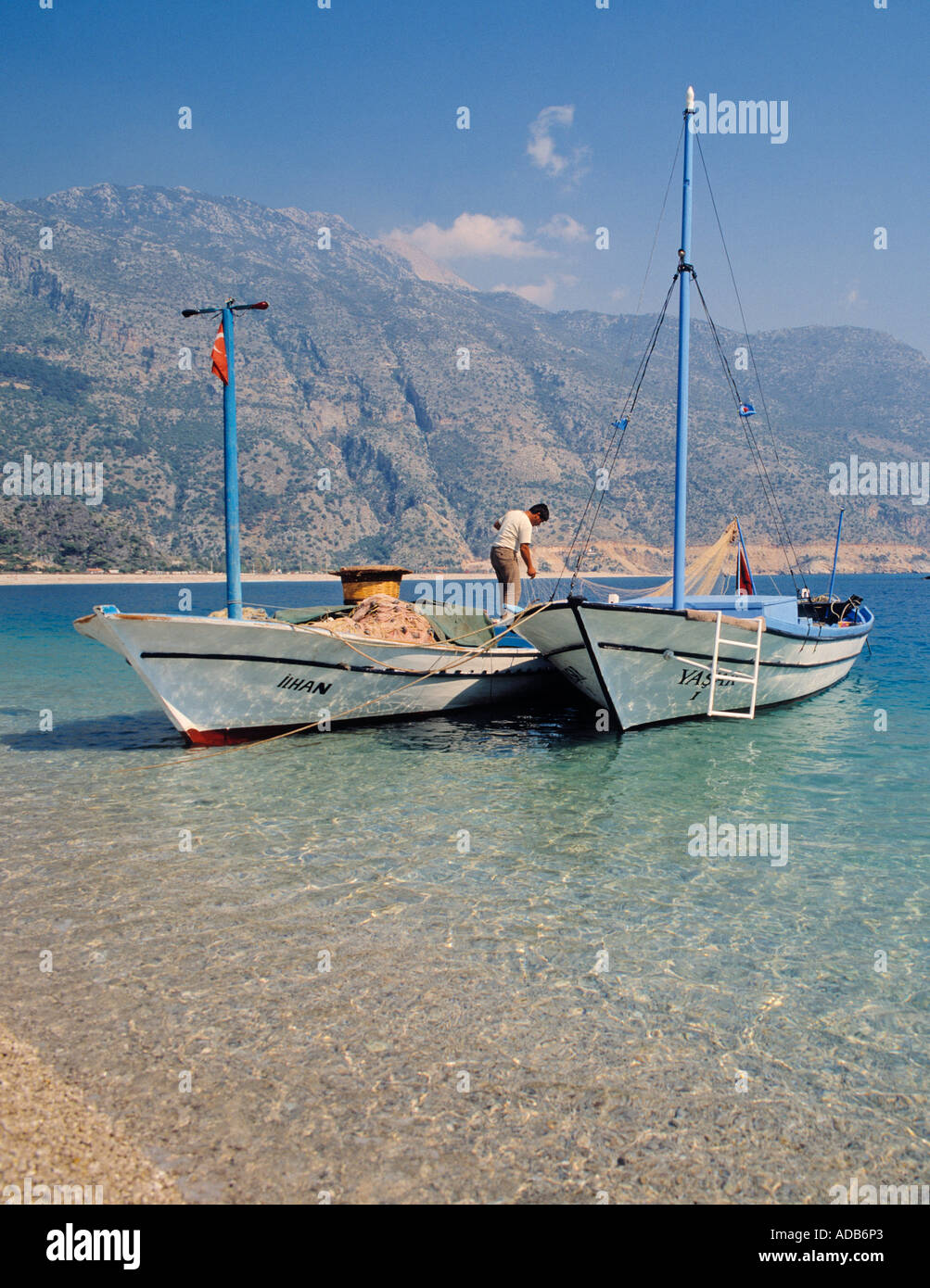 Près de Fethiye, Turquie. Olu Deniz. La mer Morte. Banque D'Images