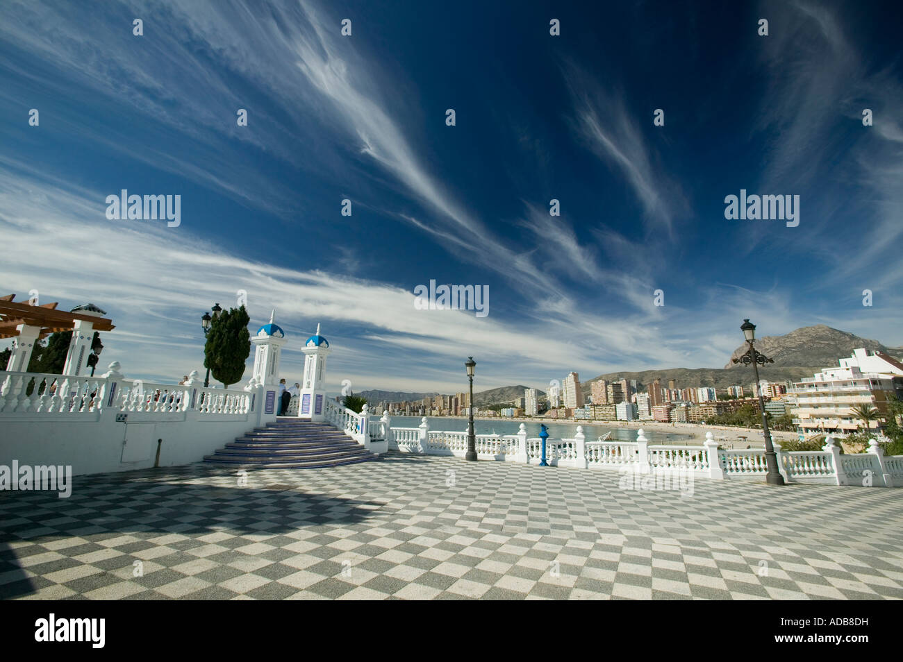 Balcon del Mediterraneo Benidorm, Costa Blanca, Espagne Banque D'Images